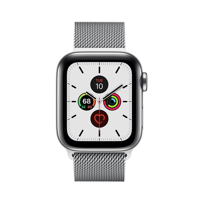 Apple Watch Series 5 Stainless Steel Case With Milanese Loop Silver